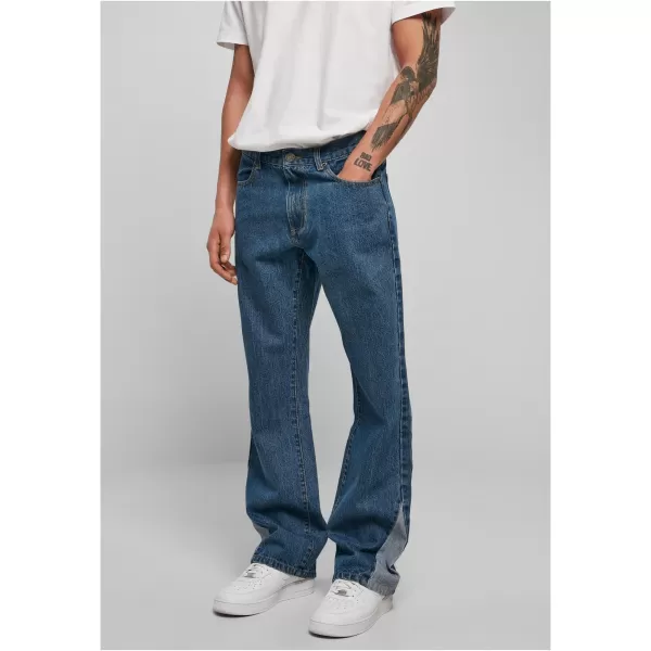  Pánské kalhoty URBAN CLASSICS TB4949 MID INDIGO WASHED 