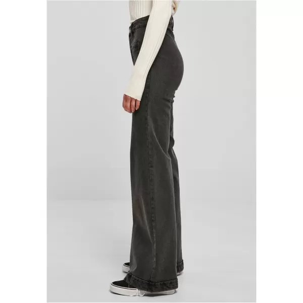  Dámské kalhoty URBAN CLASSICS TB5452 BLACK WASHED 