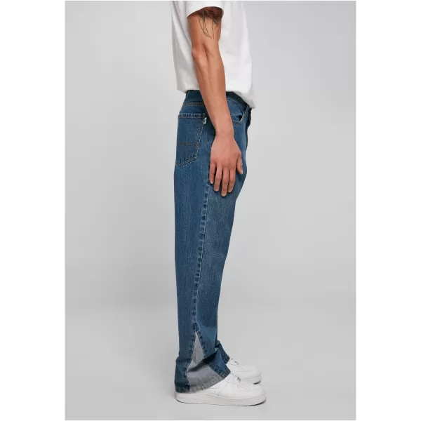  Pánské kalhoty URBAN CLASSICS TB4949 MID INDIGO WASHED 