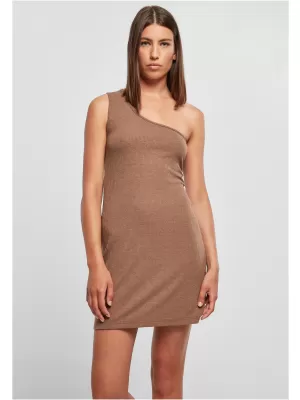 Dámské šaty URBAN CLASSICS TB5972 DARK KHAKI