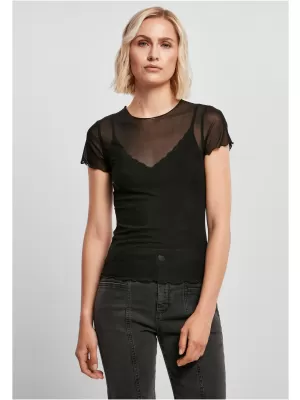 Dámské triko URBAN CLASSICS TB4770 BLACK