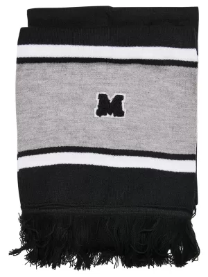 Šála URBAN CLASSICS TB5640 BLACK/HEATHER GREY/WHITE