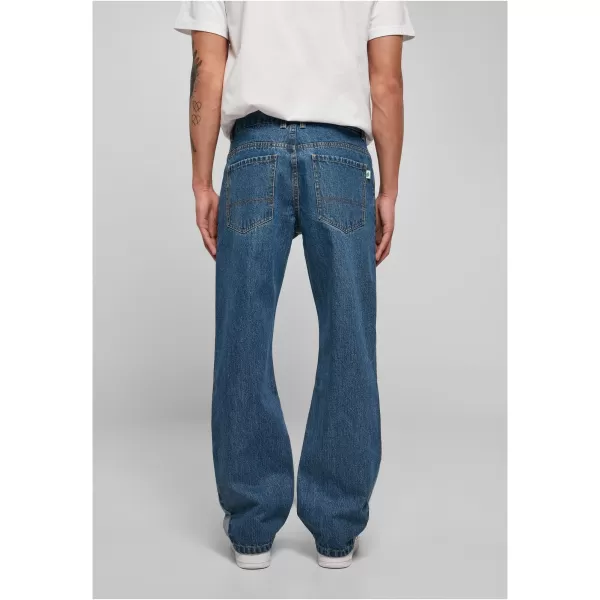  Pánské kalhoty URBAN CLASSICS TB4949 MID INDIGO WASHED 