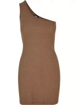 Dámské šaty URBAN CLASSICS TB5972 DARK KHAKI