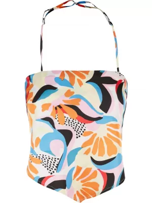 Dámské tílko URBAN CLASSICS TB5045 MAGIC MANGO ABSTRACT