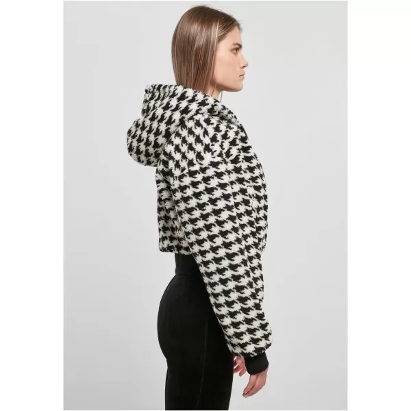  Dámská bunda URBAN CLASSICS TB5079 BLACK HOUNDSTOOTH 
