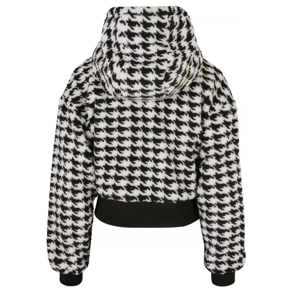  Dámská bunda URBAN CLASSICS TB5079 BLACK HOUNDSTOOTH 