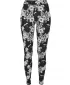 Dámské legíny URBAN CLASSICS TB4771 BLACK FLOWER
