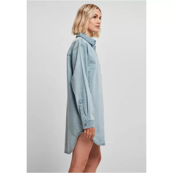  Dámské šaty URBAN CLASSICS TB4753 TINTEDLIGHT BLUEWASHED 