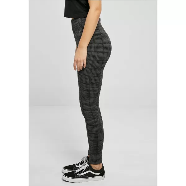  Dámské legíny URBAN CLASSICS TB5423 ASPALT SQUARD CHECK 