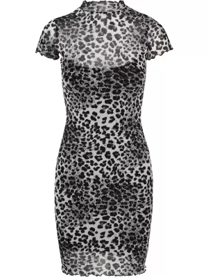 Dámské šaty URBAN CLASSICS TB5024 SNOWLEO