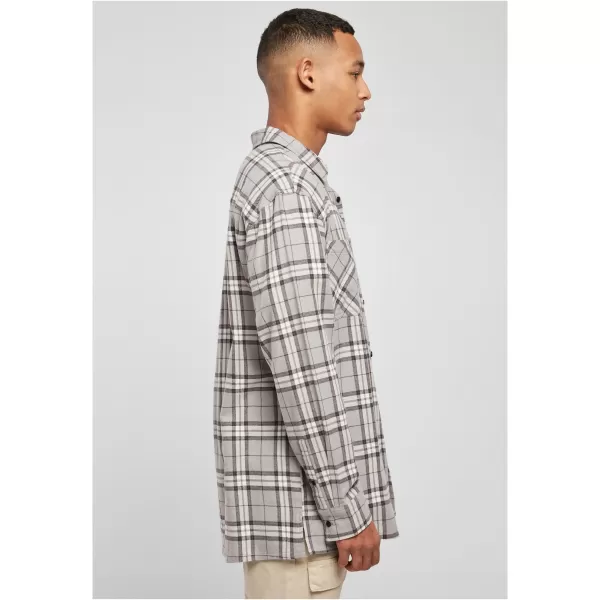  Pánská košile URBAN CLASSICS TB5516 GREY/BLACK 