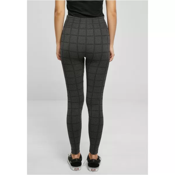  Dámské legíny URBAN CLASSICS TB5423 ASPALT SQUARD CHECK 