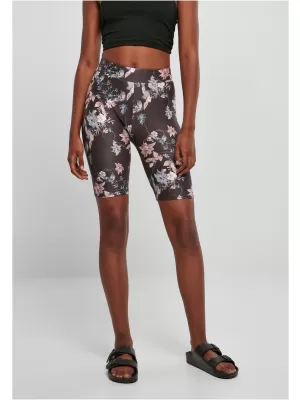 Dámské kraťasy URBAN CLASSICS TB4791 BLACK SOFT FLOWER