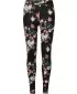 Dámské legíny URBAN CLASSICS TB4771 BLACK SOFT FLOWER