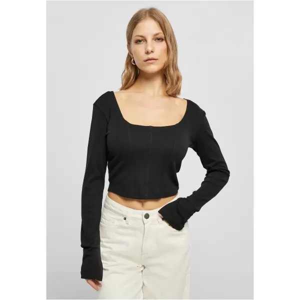  Dámské triko URBAN CLASSICS TB5480 BLACK 