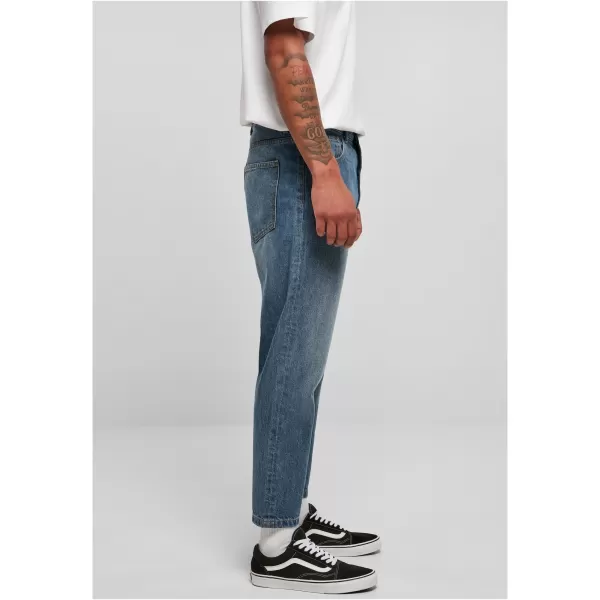  Pánské džíny URBAN CLASSICS TB5591 MID DEEP BLUE 