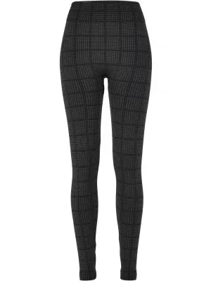 Dámské legíny URBAN CLASSICS TB5423 ASPALT SQUARD CHECK