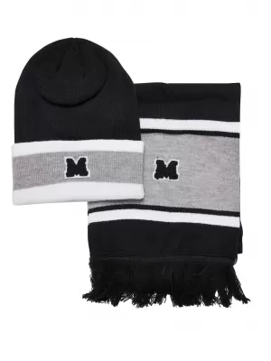 Čepice URBAN CLASSICS TB5653 BLACK/HEATHER GREY/WHITE