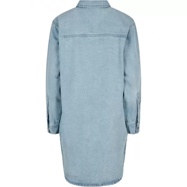  Dámské šaty URBAN CLASSICS TB4753 TINTEDLIGHT BLUEWASHED 