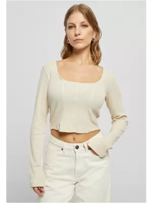 Dámské triko URBAN CLASSICS TB5480 SOFT SEA GRASS