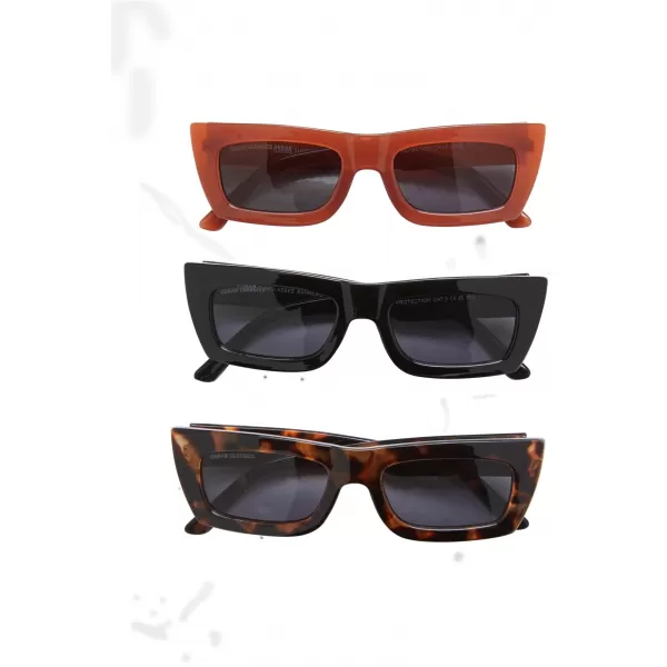  Sluneční Brýle URBAN CLASSICS TB4867 BLACK/RED/AMBER 