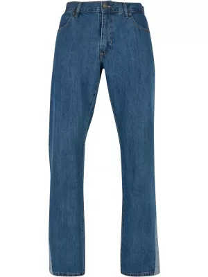 Pánské kalhoty URBAN CLASSICS TB4949 MID INDIGO WASHED