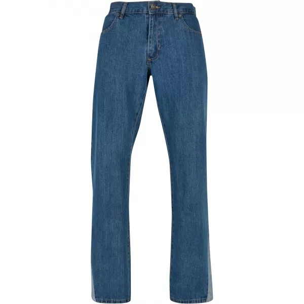  Pánské kalhoty URBAN CLASSICS TB4949 MID INDIGO WASHED 