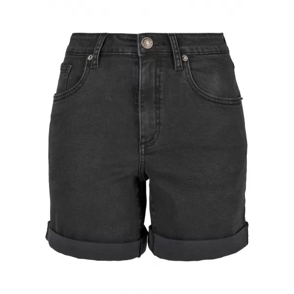  Dámské kraťasy URBAN CLASSICS TB4796 BLACK WASHED 
