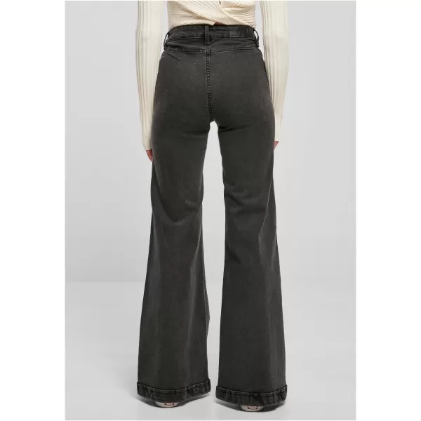  Dámské kalhoty URBAN CLASSICS TB5452 BLACK WASHED 