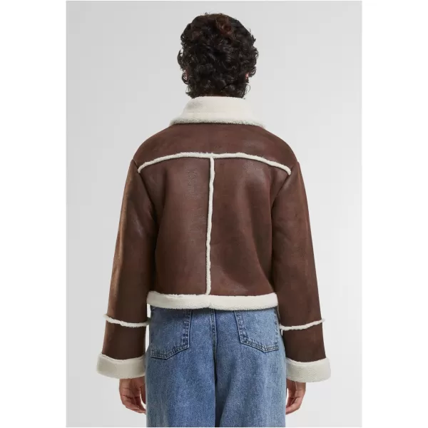  Dámská bunda URBAN CLASSICS TB7076 BROWN/WHITE SAND 