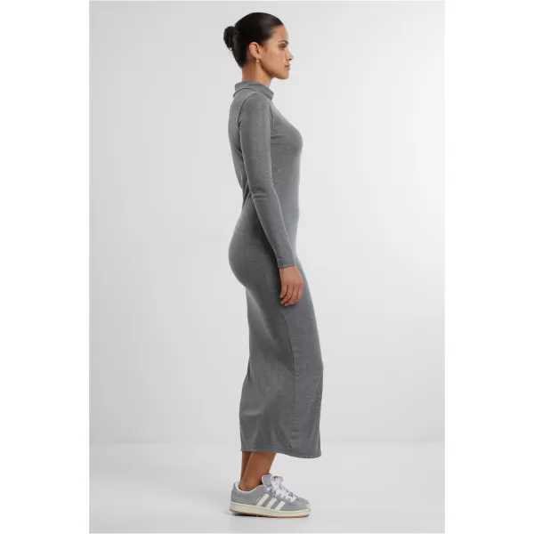  Dámské šaty URBAN CLASSICS TB6933 DARK GREY MELANGE 