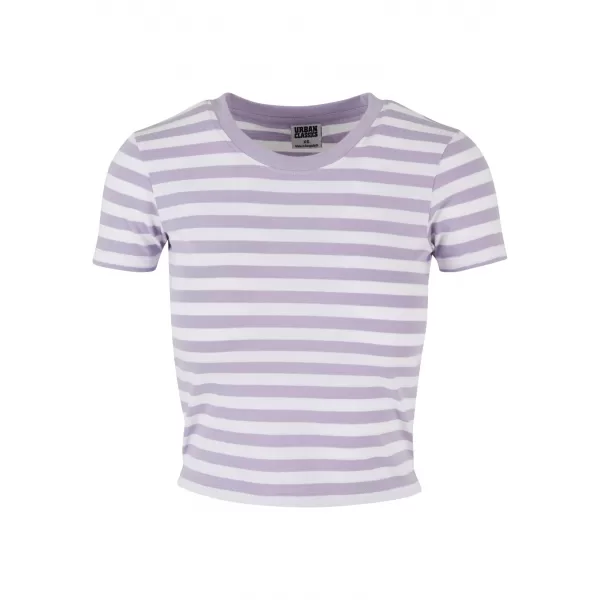  Dámské triko URBAN CLASSICS TB6825 WHITE/DUSTY LILAC 