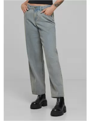 Dámské džíny URBAN CLASSICS TB7127 NEW LIGHT BLUE DIRTY WASHED