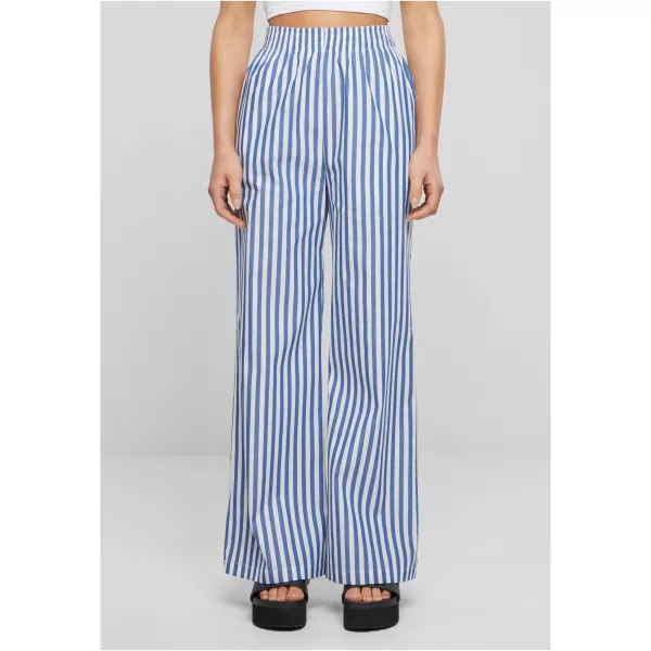  Dámské kalhoty URBAN CLASSICS TB6844 WHITE/BLUE 