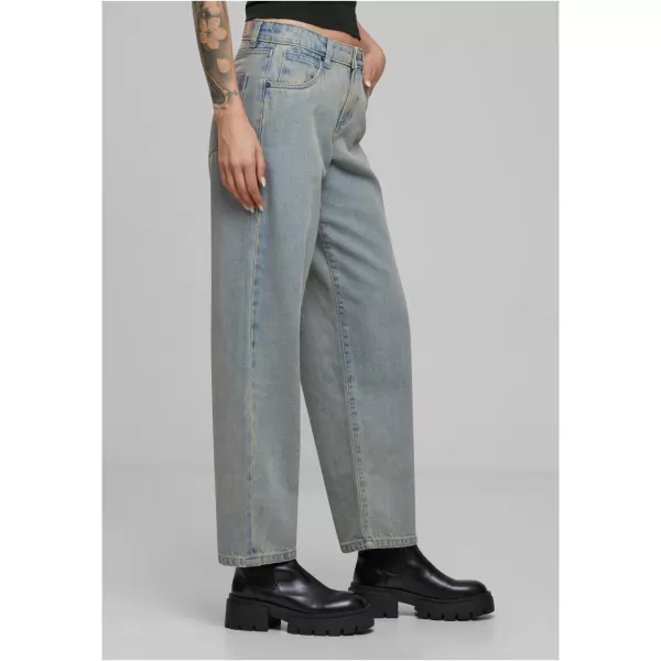  Dámské džíny URBAN CLASSICS TB7127 NEW LIGHT BLUE DIRTY WASHED 