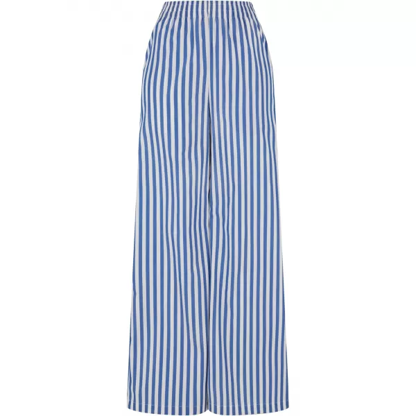  Dámské kalhoty URBAN CLASSICS TB6844 WHITE/BLUE 