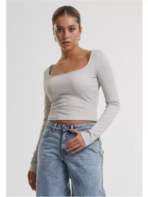 Dámské triko URBAN CLASSICS TB6996 WHITE/SAND