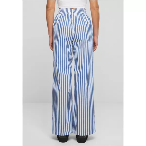  Dámské kalhoty URBAN CLASSICS TB6844 WHITE/BLUE 