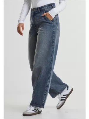 Dámské džíny URBAN CLASSICS TB7099 NEW DARK BLUE WASHED