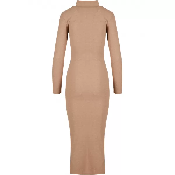  Dámské šaty URBAN CLASSICS TB6933 BEIGE MELANGE 