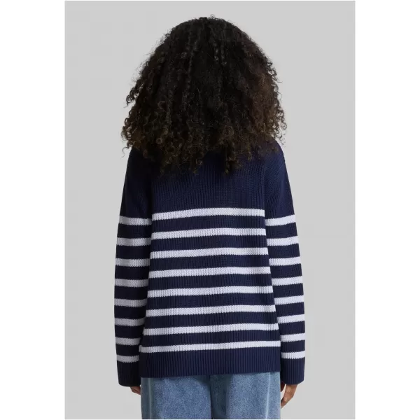  Dámský svetr URBAN CLASSICS TB6895 NAVY/WHITE 
