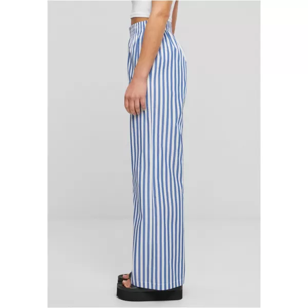  Dámské kalhoty URBAN CLASSICS TB6844 WHITE/BLUE 