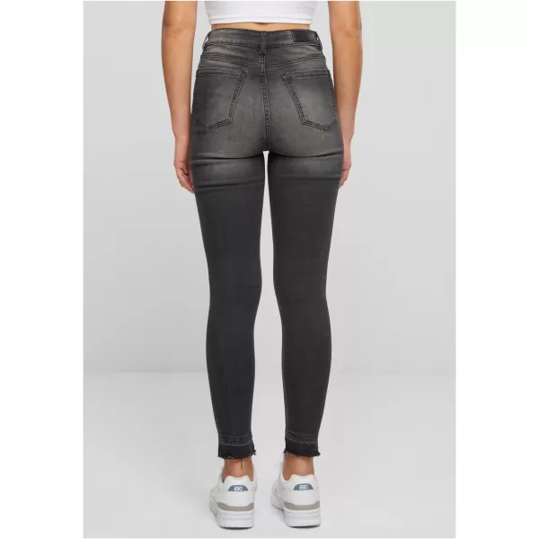  Dámské džíny URBAN CLASSICS TB6865 BLACK WASHED 