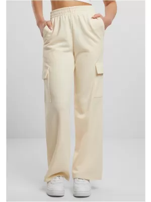 Dámské tepláky URBAN CLASSICS TB6857 WHITE/SAND