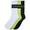 Ponožky URBAN CLASSICS TB6546 WHITE/BLACK/FROZEN YELLOW