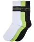 Ponožky URBAN CLASSICS TB6546 WHITE/BLACK/FROZEN YELLOW
