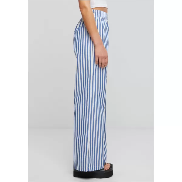  Dámské kalhoty URBAN CLASSICS TB6844 WHITE/BLUE 