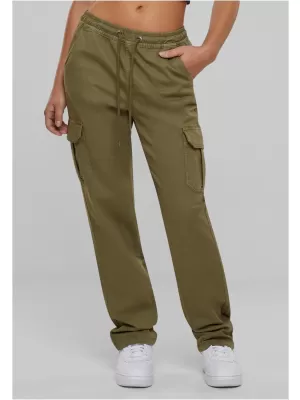 Dámské kalhoty URBAN CLASSICS TB6158 TINI OLIVE