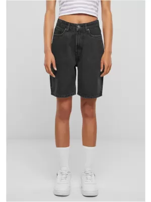 Dámské kraťasy URBAN CLASSICS TB6205 BLACK WASHED